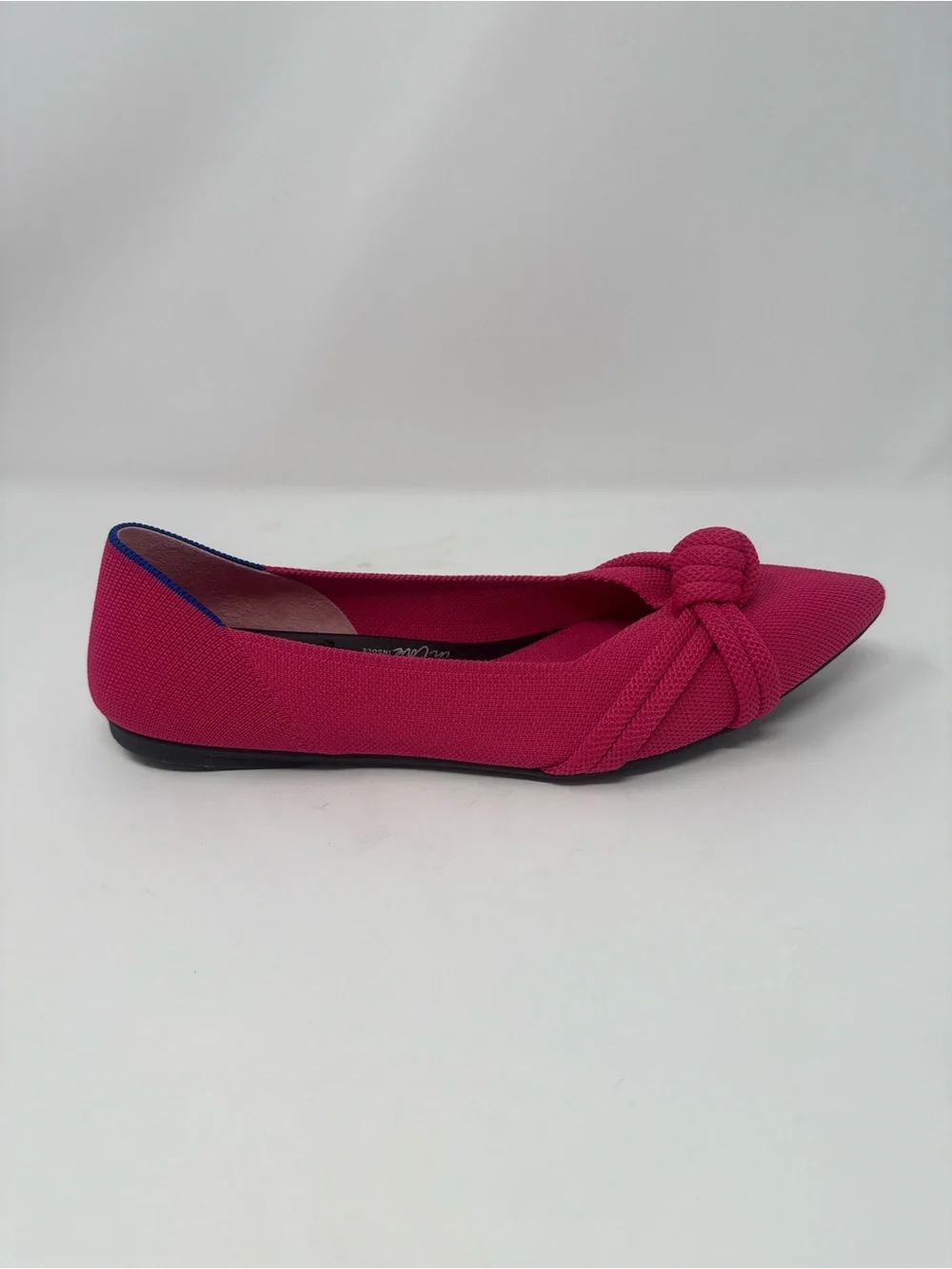 Rothy’s Knot Point II Flats in Hot Pink.  Size 11